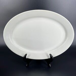 Arabia Finland White Oval Platter